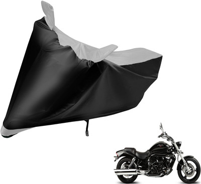 MOCKHE Two Wheeler Cover for Hyosung(Aquila Pro 650, Black, Silver)