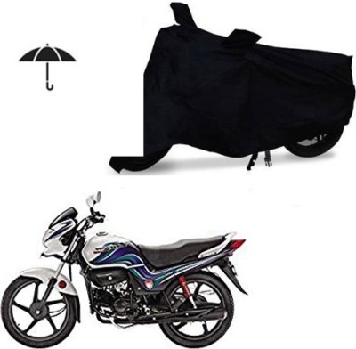 Feel heaven Waterproof Two Wheeler Cover for Hero(Passion Pro TR, Black)