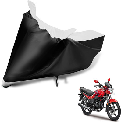MOCKHE Waterproof Two Wheeler Cover for Hero(Passion Plus, White)