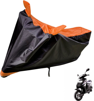 Auto Hub Two Wheeler Cover for Mahindra(Kine, Black, Orange)