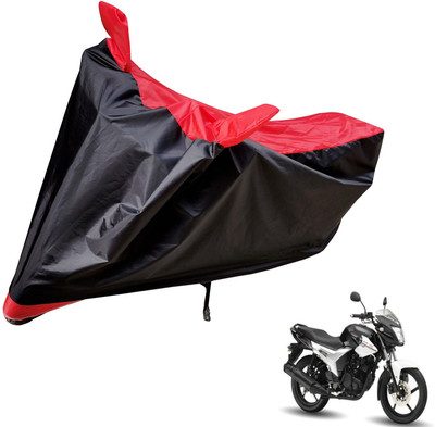 Auto Hub Two Wheeler Cover for Yamaha(SZ R, Black, Red)