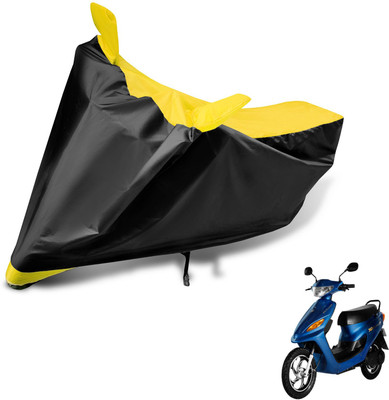 Auto Hub Two Wheeler Cover for Indian(Yo Electron, Black, Yellow)