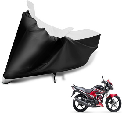 Auto Hub Two Wheeler Cover for Yamaha(SS 125, Black, White)
