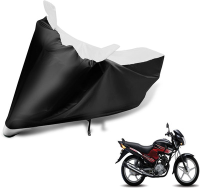 Auto Hub Two Wheeler Cover for Yamaha(YBR 125, Black, White)