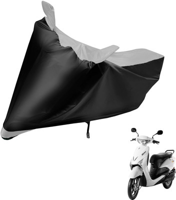 Auto Hub Two Wheeler Cover for Indian(Yo Xplor, Black, Silver)