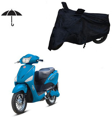 SRENTERPRISES Two Wheeler Cover for Hero(Electric Optima, Black)