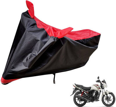 Auto Hub Two Wheeler Cover for Suzuki(Sling Shot Plus, Black, Red)