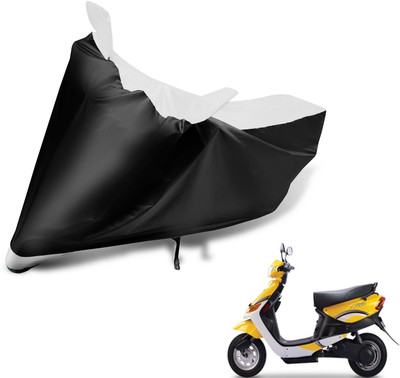 MOCKHE Two Wheeler Cover for Indian(Yo Style, Black, White)