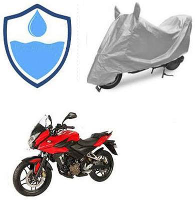 RPSENTTERPR Waterproof Two Wheeler Cover for Bajaj(Pulsar AS 150, Silver)