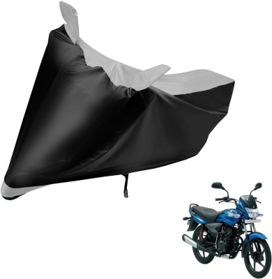 Auto Hub Waterproof Two Wheeler Cover for Bajaj(Platina 100 DTS-i, Blue)