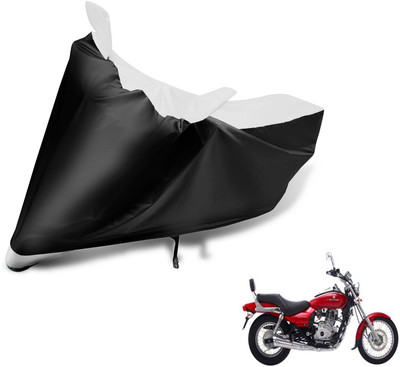 MOCKHE Two Wheeler Cover for Bajaj(Avenger 220 DTS-i, Black, White)