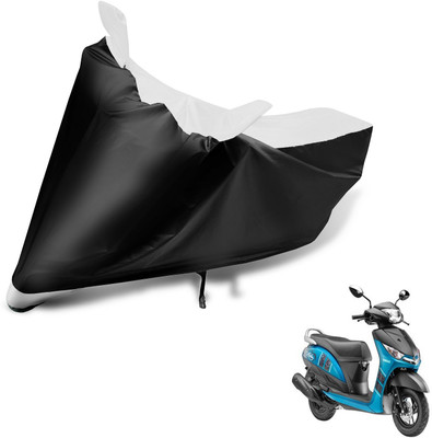 Auto Hub Two Wheeler Cover for Yamaha(Alpha, Black, White)