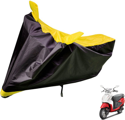 Auto Hub Two Wheeler Cover for Hero(Pleasure, Black, Yellow)