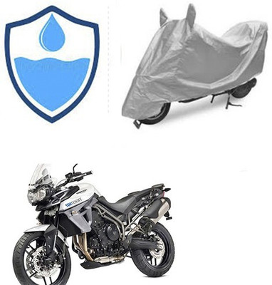 Feel heaven Waterproof Two Wheeler Cover for Universal For Bike(Silver)
