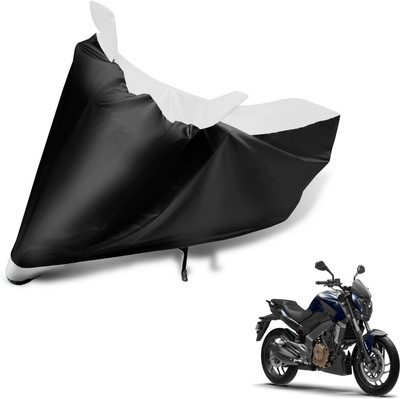 Auto Hub Two Wheeler Cover for Bajaj(Dominar, Black, White)
