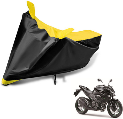 MOCKHE Two Wheeler Cover for Kawasaki(Z800, Black, Yellow)