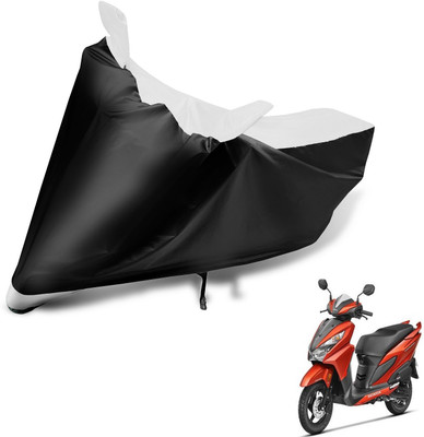 MOCKHE Two Wheeler Cover for Honda(Grazia, Black, White)