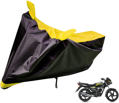 Auto Hub Two Wheeler Cover for TVS(Star City, Black, Yellow)