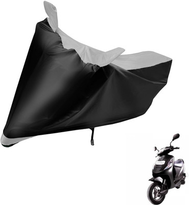 Auto Hub Two Wheeler Cover for Mahindra(Kine, Black, Silver)