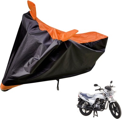 Auto Hub Two Wheeler Cover for LML(Freedom, Black, Orange)