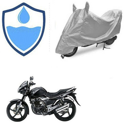 RPSENTTERPR Waterproof Two Wheeler Cover for Suzuki(GS 150R, Silver)