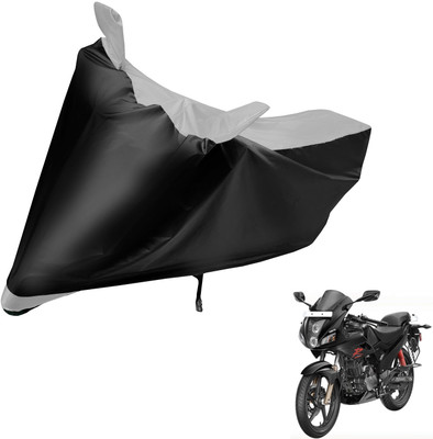 Auto Hub Two Wheeler Cover for Hero(Karizma, Black, Silver)