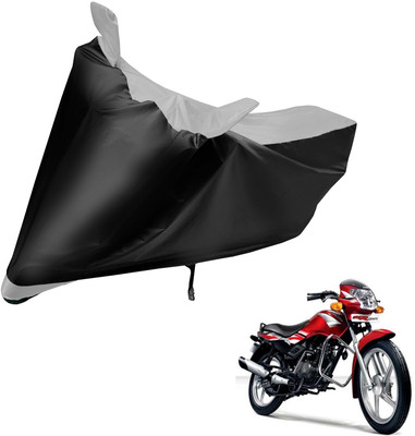 Auto Hub Two Wheeler Cover for TVS(Star Sport, Black, Silver)