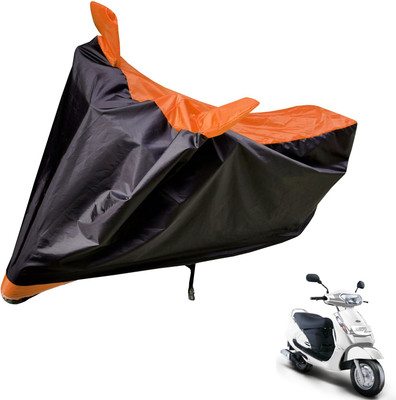 Auto Hub Two Wheeler Cover for Mahindra(Duro DZ, Black, Orange)