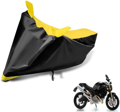 MOCKHE Two Wheeler Cover for Ducati(Monster 82, Black, Yellow)