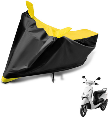 Auto Hub Two Wheeler Cover for Indian(Yo Xplor, Black, Yellow)