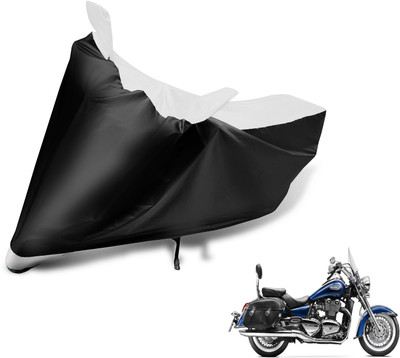 Auto Hub Two Wheeler Cover for Triumph(Black, White)