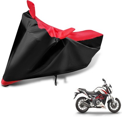 MOCKHE Two Wheeler Cover for DSK Benelli(TNT 25, Black, Red)