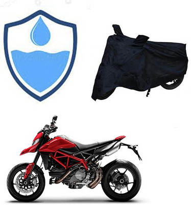 RPSENTTERPR Waterproof Two Wheeler Cover for Ducati(Hyperstrada, Black)