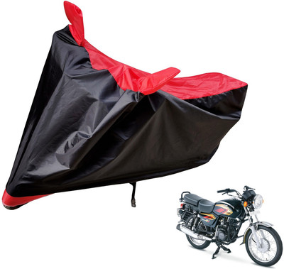Auto Hub Two Wheeler Cover for TVS(Max 4R, Black, Red)