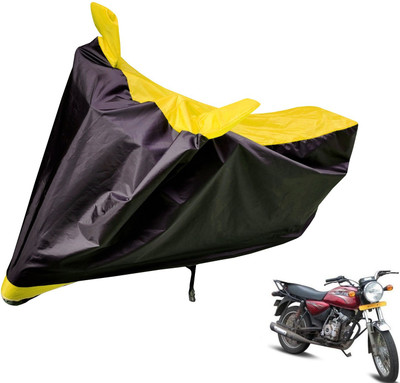 Auto Hub Two Wheeler Cover for Bajaj(Boxer, Black, Yellow)