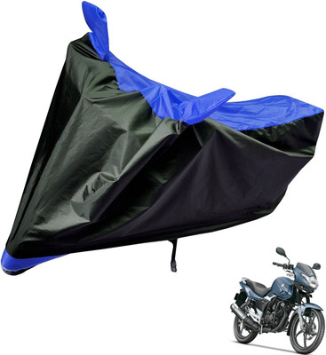 Auto Hub Two Wheeler Cover for Suzuki(GS 150R, Black, Blue)