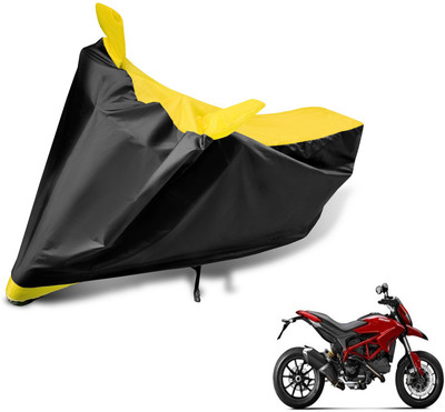 MOCKHE Two Wheeler Cover for Ducati(Hypermotard, Black, Yellow)
