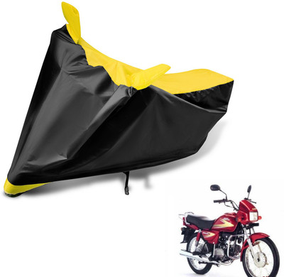 Auto Hub Two Wheeler Cover for Hero(Splendor, Black, Yellow)