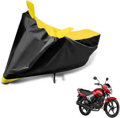 Auto Hub Two Wheeler Cover for Yamaha(Saluto, Black, Yellow)