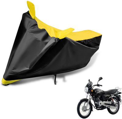 Auto Hub Two Wheeler Cover for Bajaj(Boxer, Black, Yellow)
