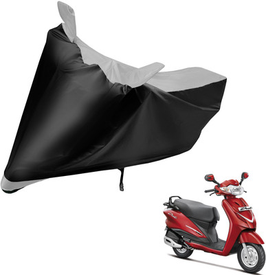 Auto Hub Two Wheeler Cover for Hero(Duet, Black, Silver)