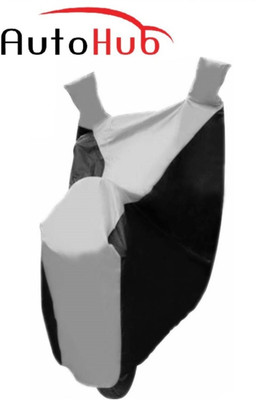 Auto Hub Two Wheeler Cover for Bajaj(Discover 150 s, Black, Silver)