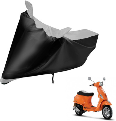 Auto Hub Two Wheeler Cover for Vespa(Vespa SXL, Black, Silver)