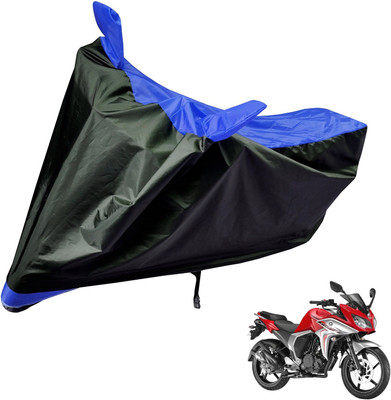 Auto Hub Two Wheeler Cover for Yamaha(Fazer, Black, Blue)