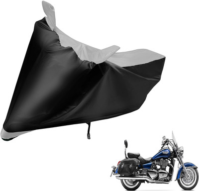 Auto Hub Two Wheeler Cover for Triumph(Black, Silver)