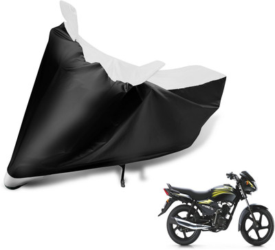 Auto Hub Two Wheeler Cover for TVS(Star City, Black, White)