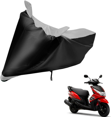 Auto Hub Two Wheeler Cover for Yamaha(Ray Z, Black, Silver)