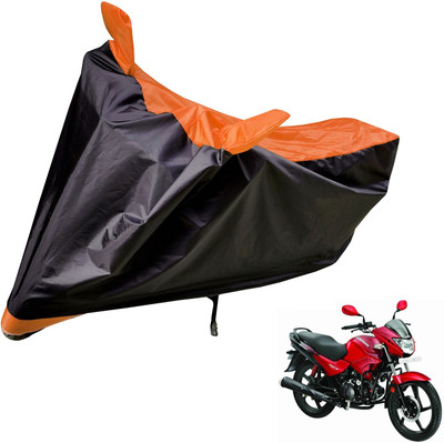 Auto Hub Two Wheeler Cover for Hero(Glamour FI, Black, Orange)