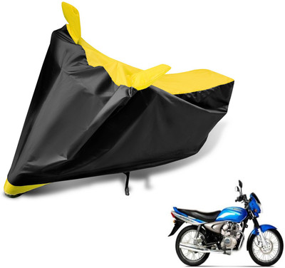 MOCKHE Two Wheeler Cover for Bajaj(Wind 125, Black, Yellow)