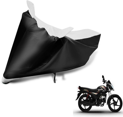 Auto Hub Two Wheeler Cover for Mahindra(Pantero, Black, White)